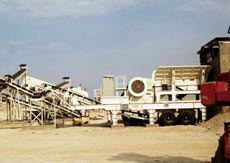 equipos y maquinaria para la producción de áridos de roca triturada  