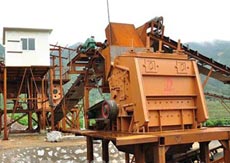 machine that makes ballast aggregate portable machine  