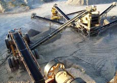 crushing unit with a cone crusher  